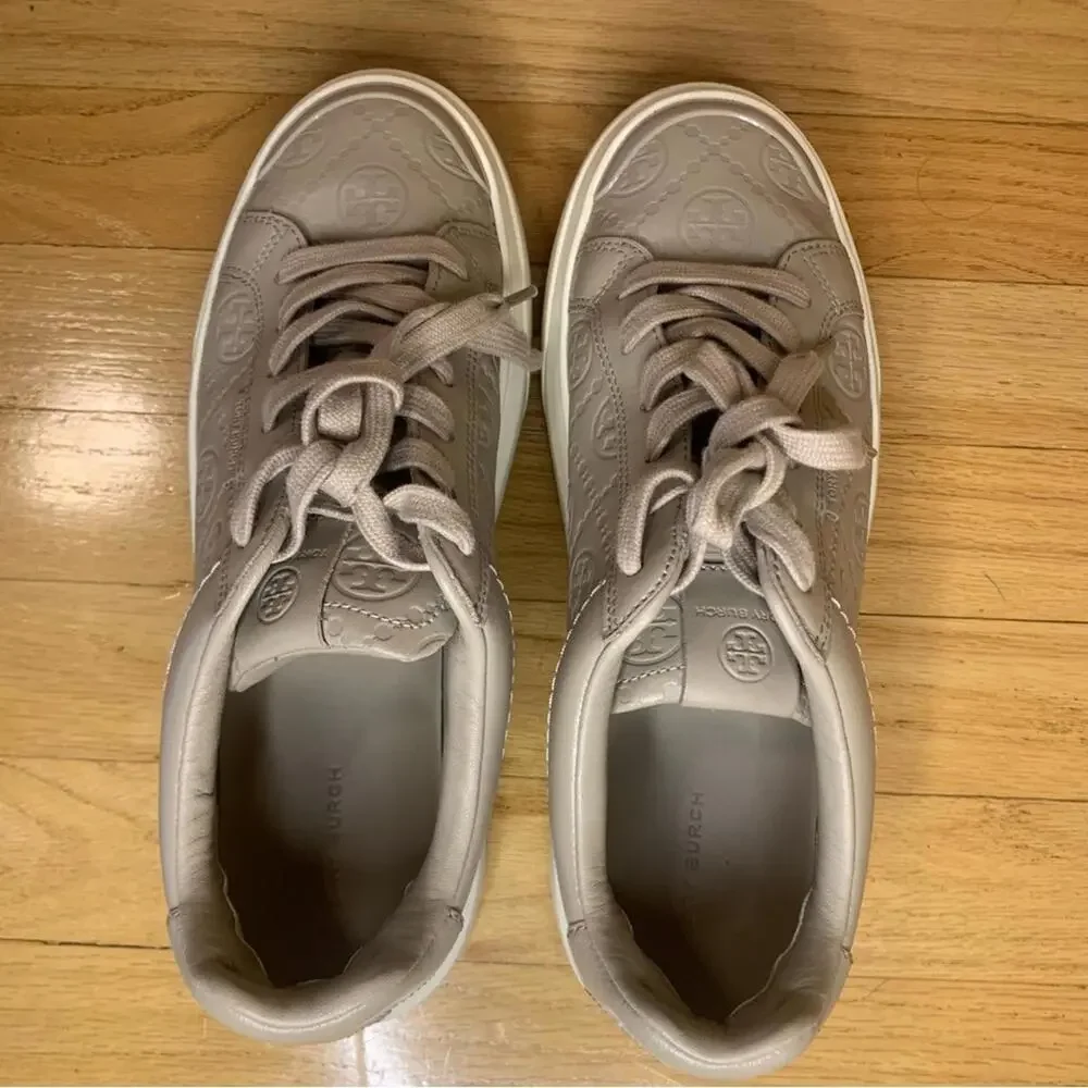 Tory Burch T Monogram Ladybug Sneaker in Fresh Clay - Size 9